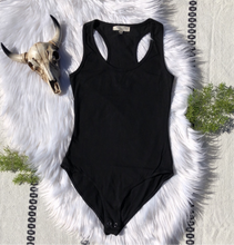 Load image into Gallery viewer, Black Racerback Bodysuit