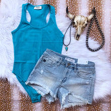 Load image into Gallery viewer, Turquoise Blue Bodysuit