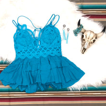 Load image into Gallery viewer, Turquoise Bralette Top