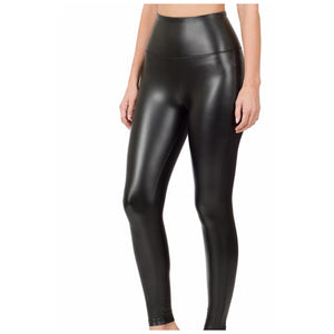 Black Leather Leggings
