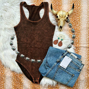 Copper Mineral Wash Bodysuit