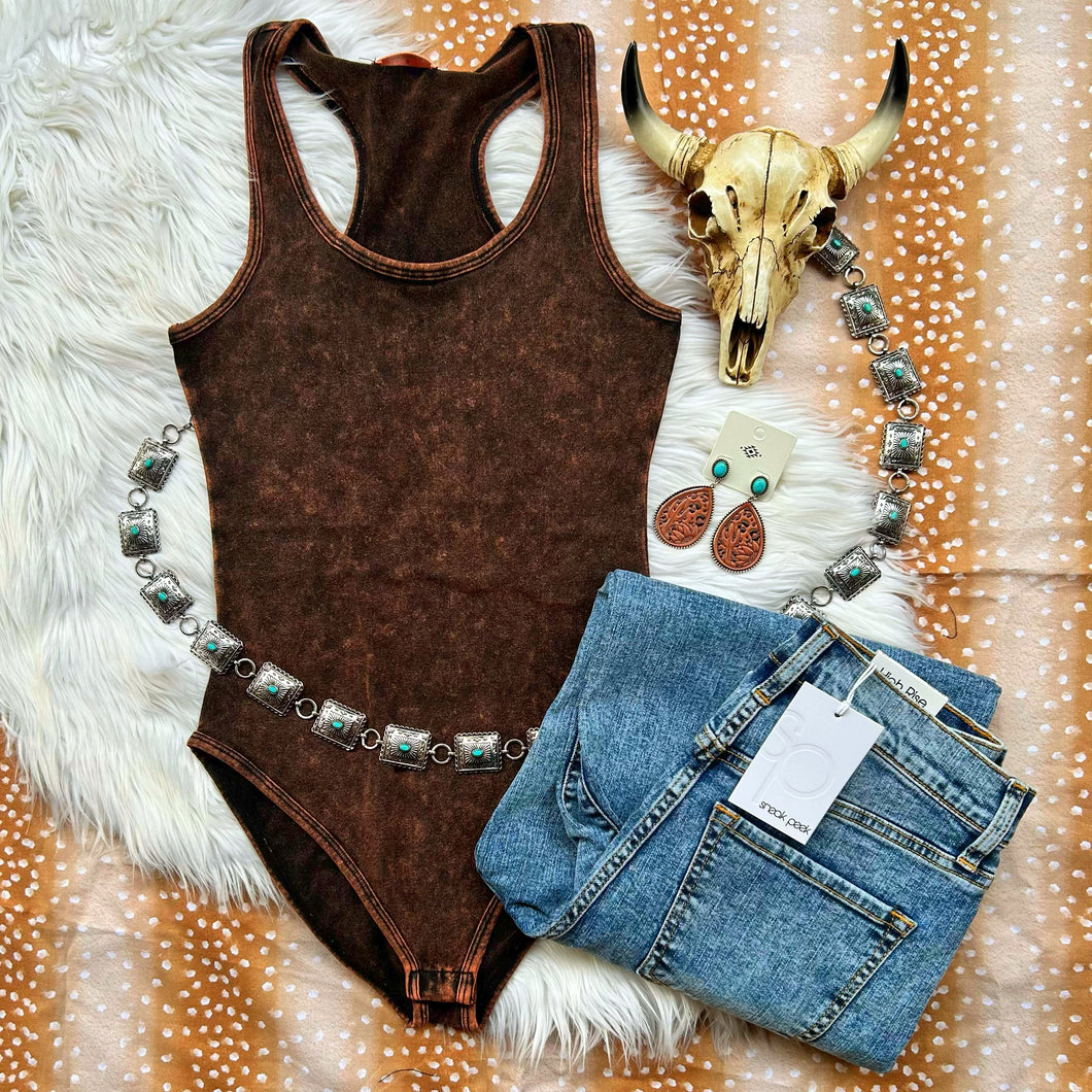Copper Mineral Wash Bodysuit