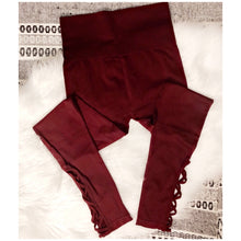 Load image into Gallery viewer, Maroon Yoga Pants/Leggings