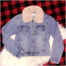 Load image into Gallery viewer, Rebel Child Denim &amp; Fur Jacket
