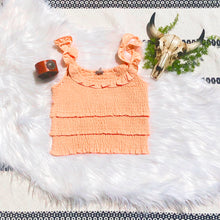 Load image into Gallery viewer, Just Peachy Smocked Crop Fit Top