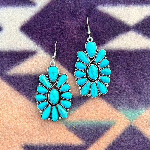 Graciela Turquoise Cluster Earring