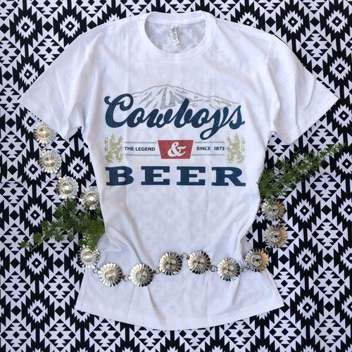 Cowboys & Beer Graphic Tee