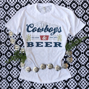 Cowboys & Beer Graphic Tee