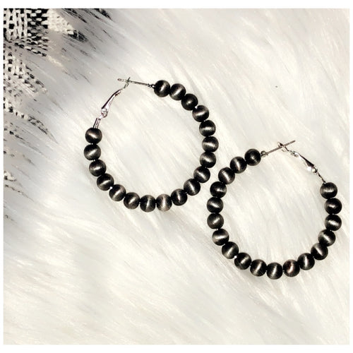 Silver Wings Hoops