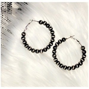Silver Wings Hoops