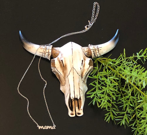 Mama Necklace in Silver