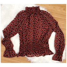 Load image into Gallery viewer, Flirty Floral Smocked Top