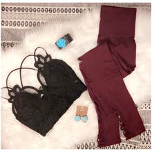 Load image into Gallery viewer, Maroon Yoga Pants/Leggings