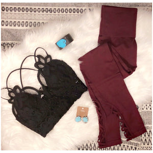 Maroon Yoga Pants/Leggings
