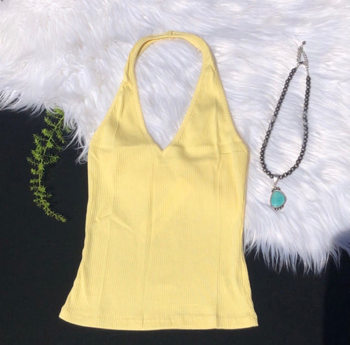 Yellow Halter Top