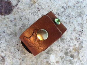 Wild Horses Leather Cuff Bracelet