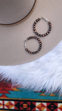 Load image into Gallery viewer, Copperhead Road Pearl Hoop Earrings