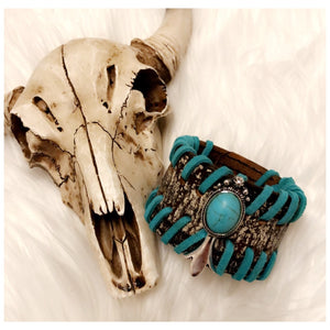 Squash Leather Cuff Bracelet