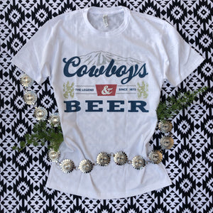 Cowboys & Beer Graphic Tee