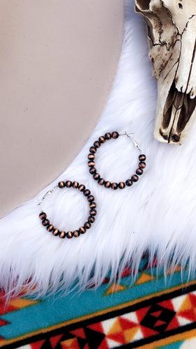 Copperhead Road Pearl Hoop Earrings