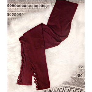 Maroon Yoga Pants/Leggings