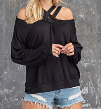 Load image into Gallery viewer, Black Off the Shoulder Top