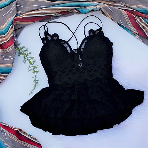 Black Bralette top