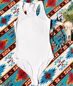 White Racerback Bodysuit